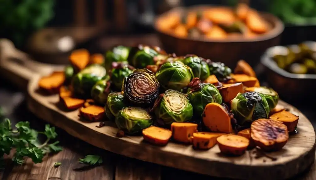 Low Carb Brussel Sprouts and Sweet Potatoes Recipe