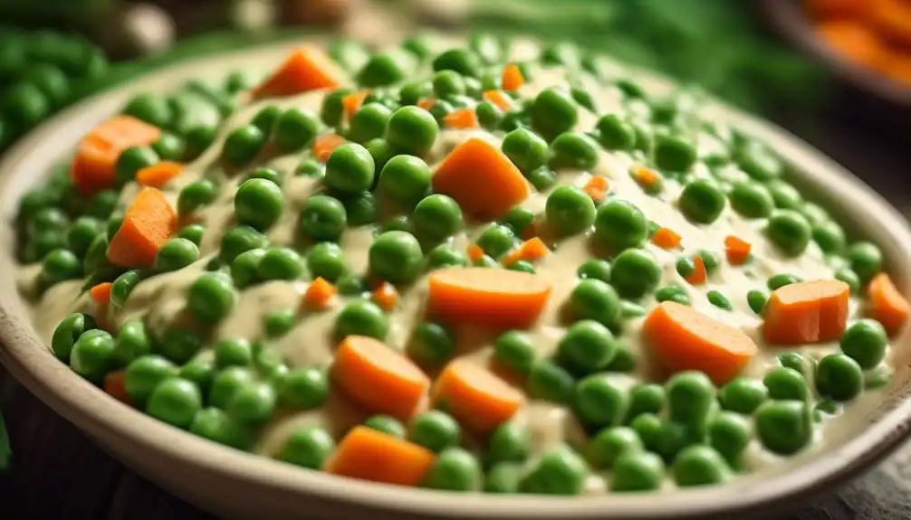 Low Carb Creamed Peas and Carrots Recipe