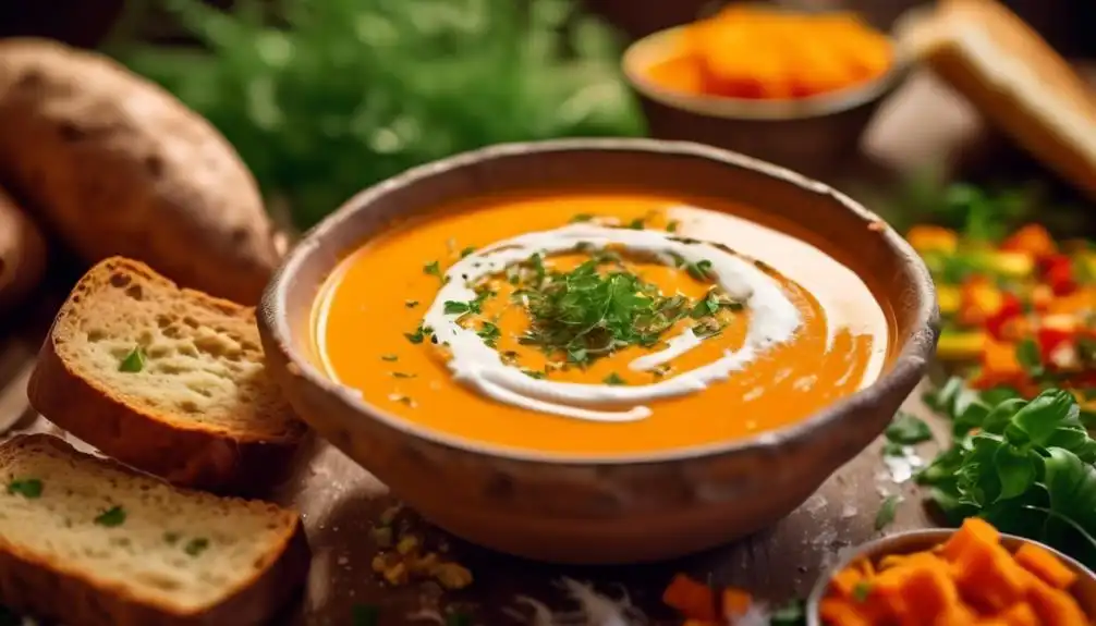 Low Carb Healthy Sweet Potato Soup Recipe