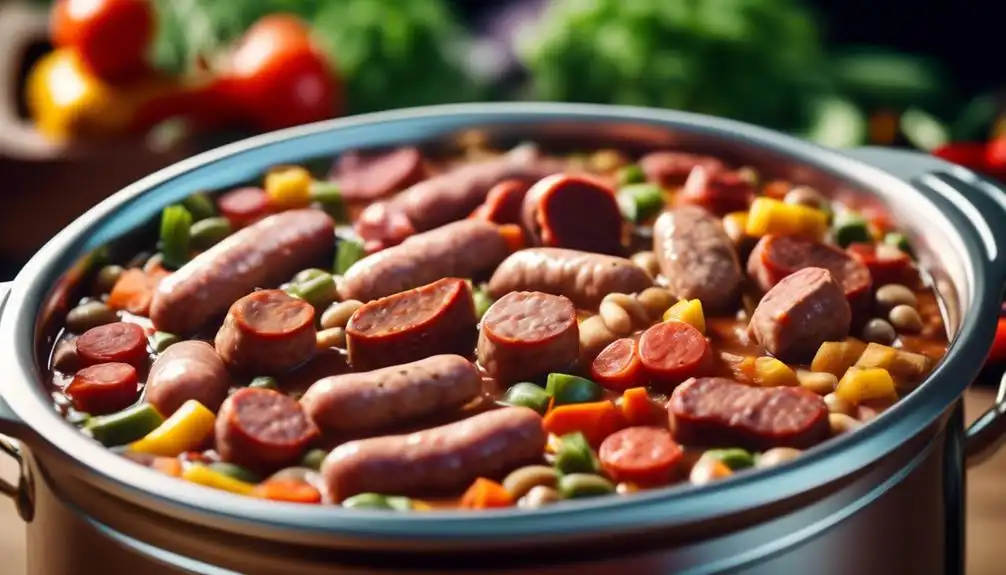 Low Carb Kielbasa and Beans Slow Cooker Recipe