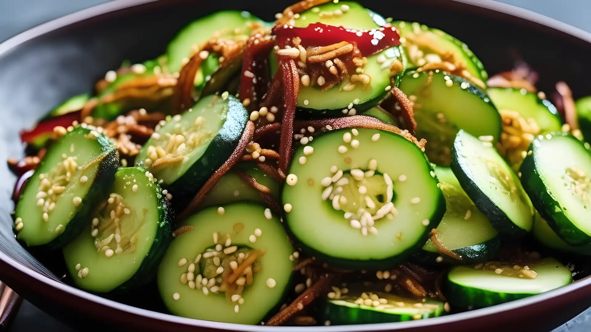 Low Carb Korean Spicy Cucumber Recipe