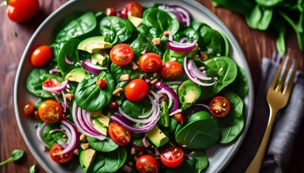 Low Carb Maggianos Spinach Salad Recipe