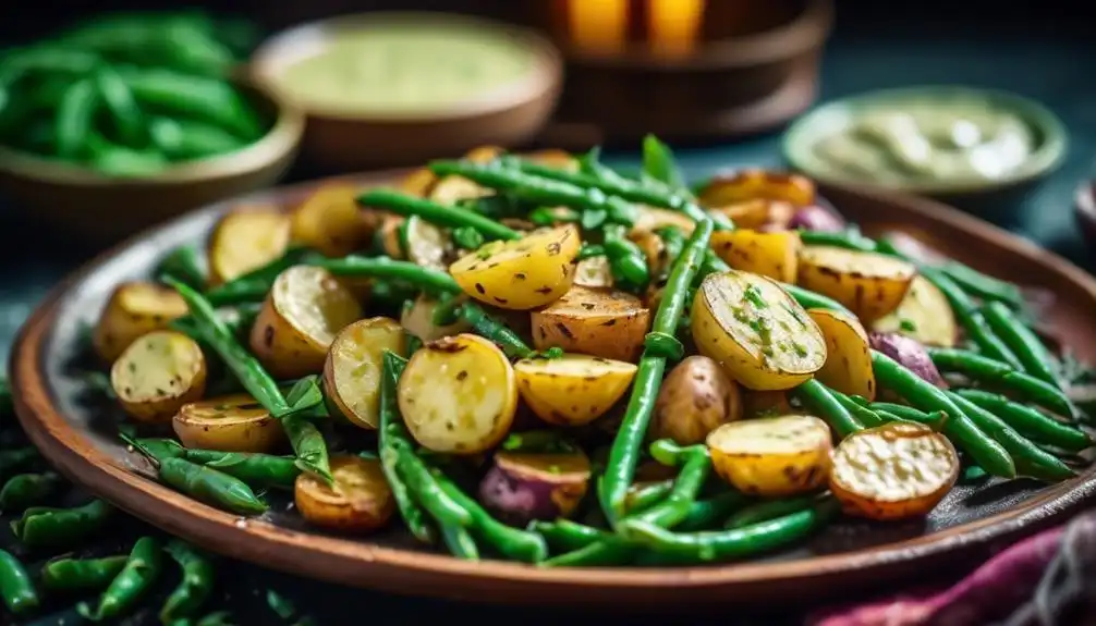 Low Carb Potatoes and Green Bean Recipe