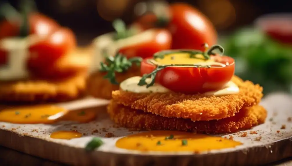 Low Carb Recipe for Breaded Tomatoes