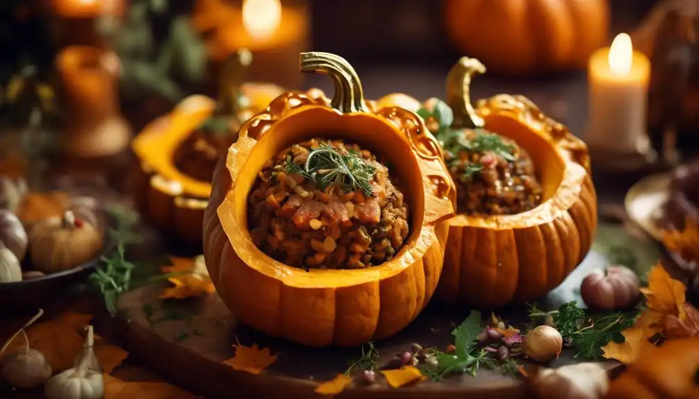 Low Carb Sausage Stuffed Pumpkin Recipe