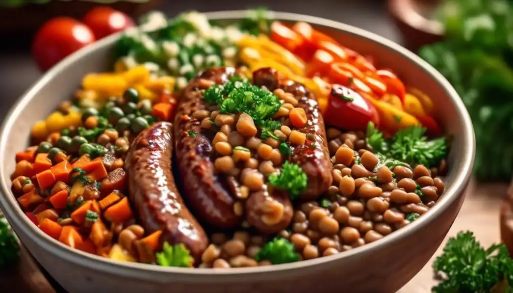 Low Carb Sausage and Lentil Recipe