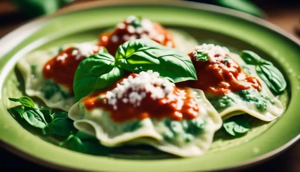 Low Carb Spinach and Ricotta Ravioli Recipe