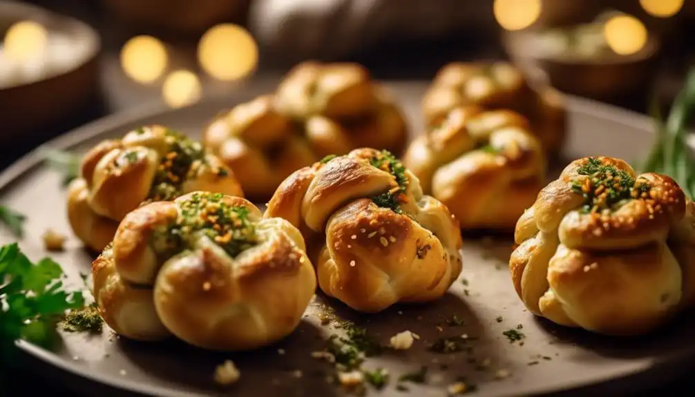 Low Carb Stuffed Garlic Knots Recipe