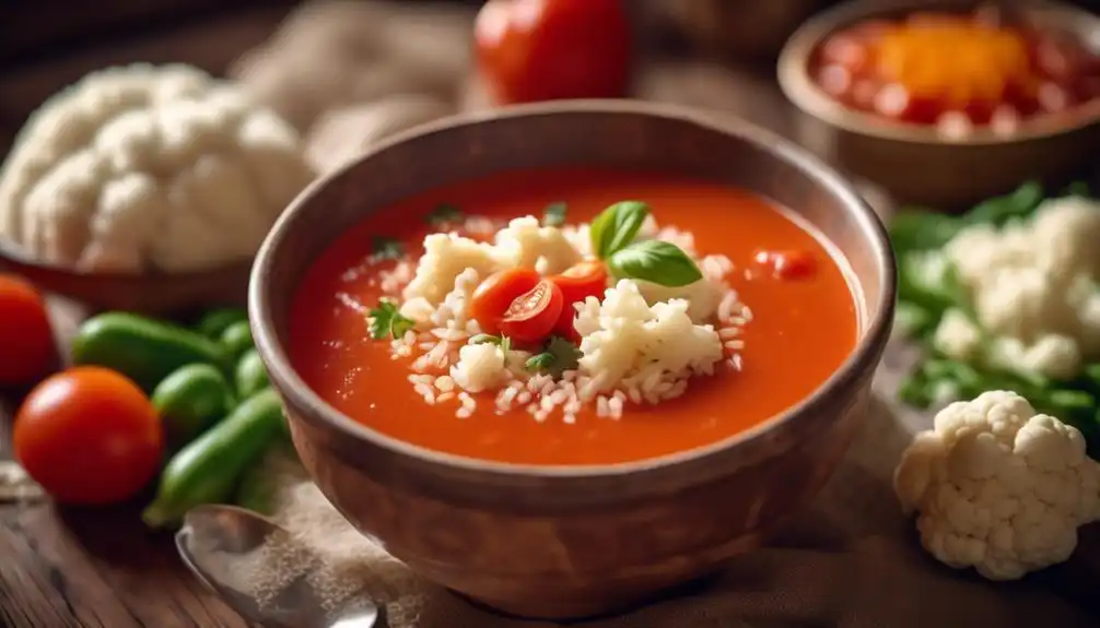 Low Carb Tomato Rice Soup Recipe